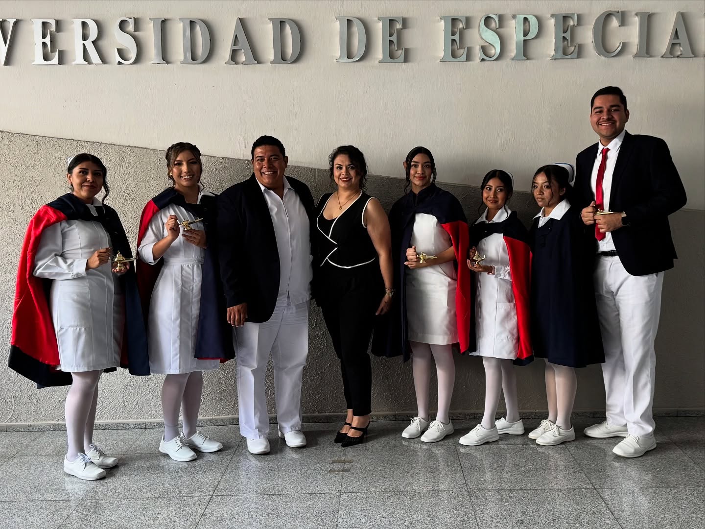 Momento especial de graduación